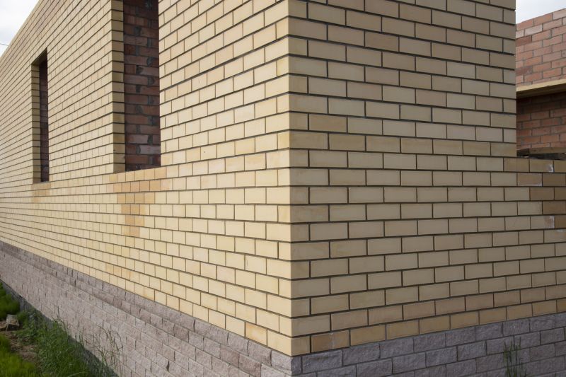 Brick Wall with Decorative Pattern